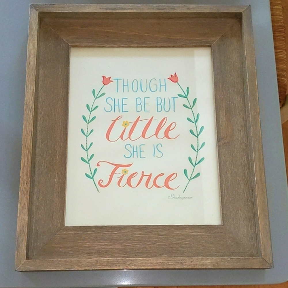 Girl framed art
